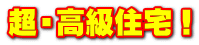超・高級住宅!